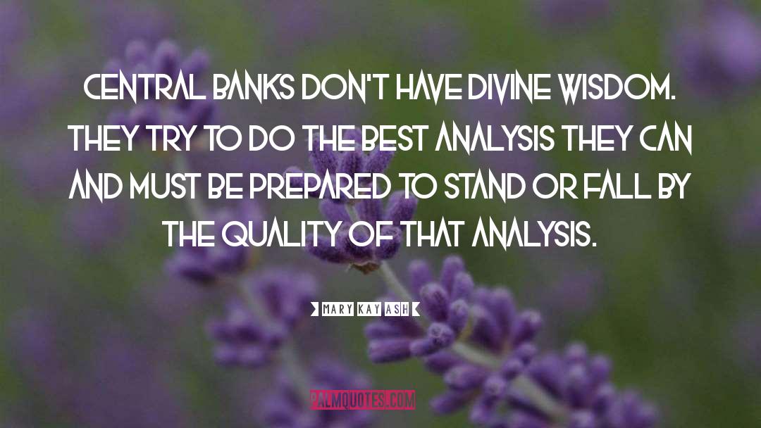 Analysis quotes by Mary Kay Ash