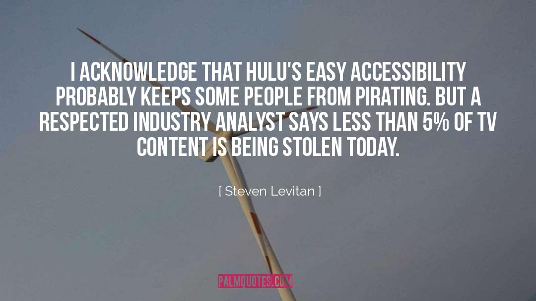 Analyst quotes by Steven Levitan