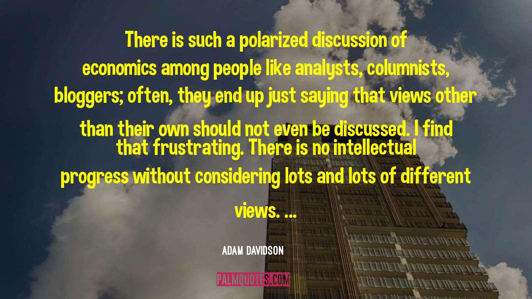 Analysts quotes by Adam Davidson