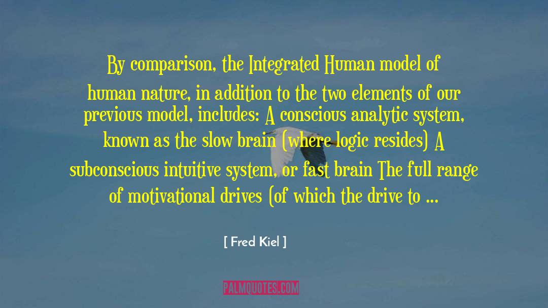 Analytic quotes by Fred Kiel