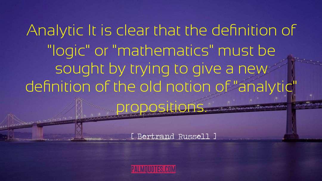 Analytic quotes by Bertrand Russell