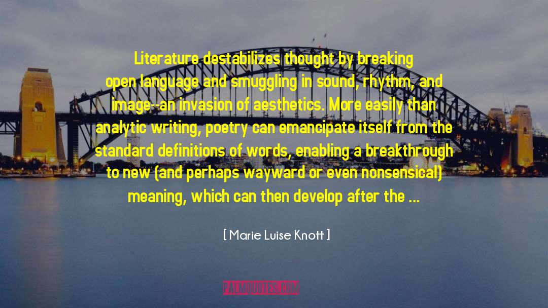 Analytic quotes by Marie Luise Knott