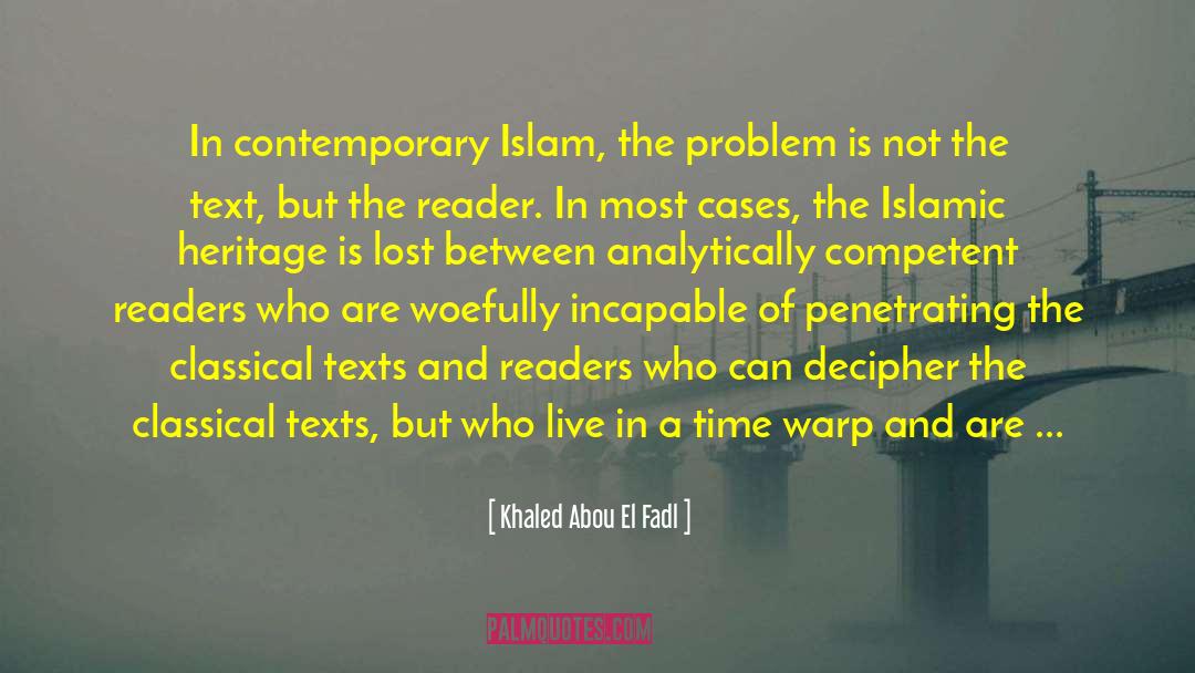 Analytic quotes by Khaled Abou El Fadl