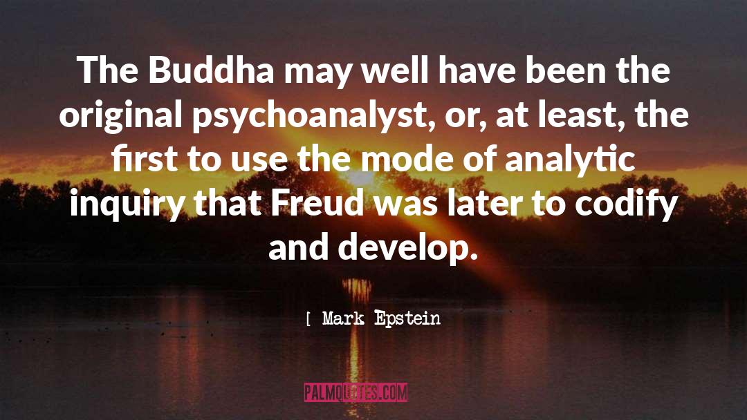 Analytic quotes by Mark Epstein