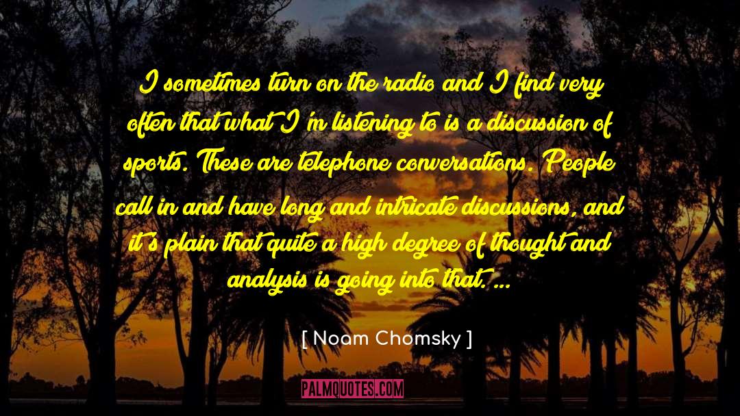 Analytic quotes by Noam Chomsky