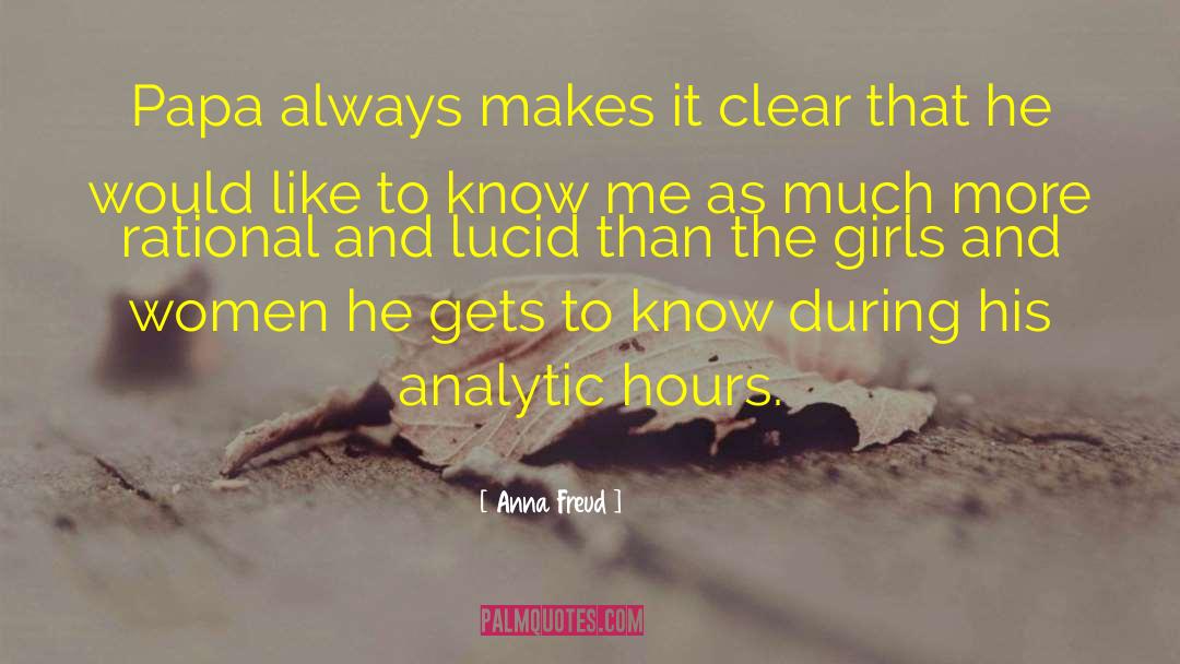 Analytics quotes by Anna Freud