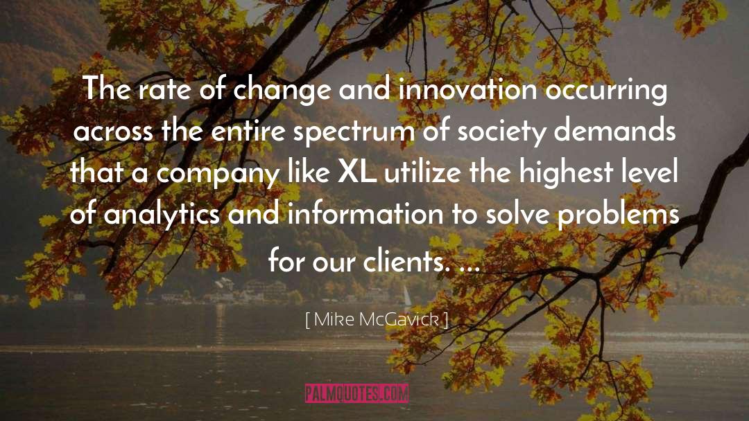 Analytics quotes by Mike McGavick