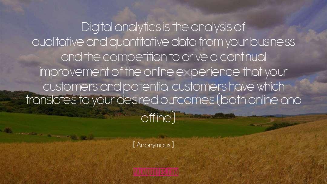 Analytics quotes by Anonymous