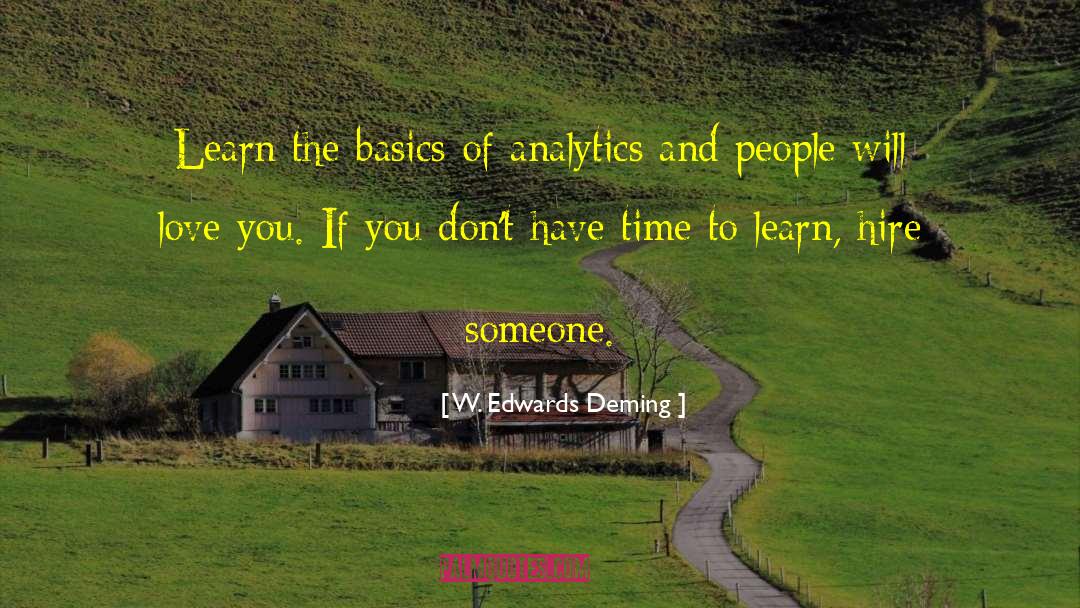 Analytics quotes by W. Edwards Deming