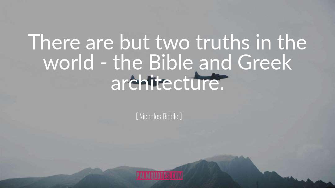 Analytique Architecture quotes by Nicholas Biddle