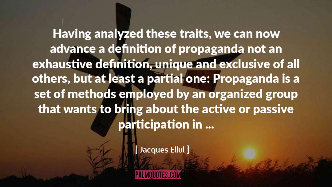 Analyzed quotes by Jacques Ellul
