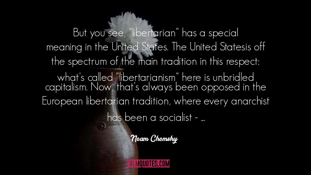 Anarchist quotes by Noam Chomsky