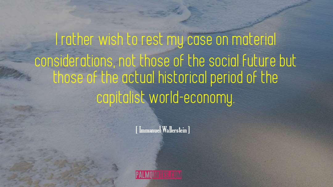 Anarcho Capitalism quotes by Immanuel Wallerstein