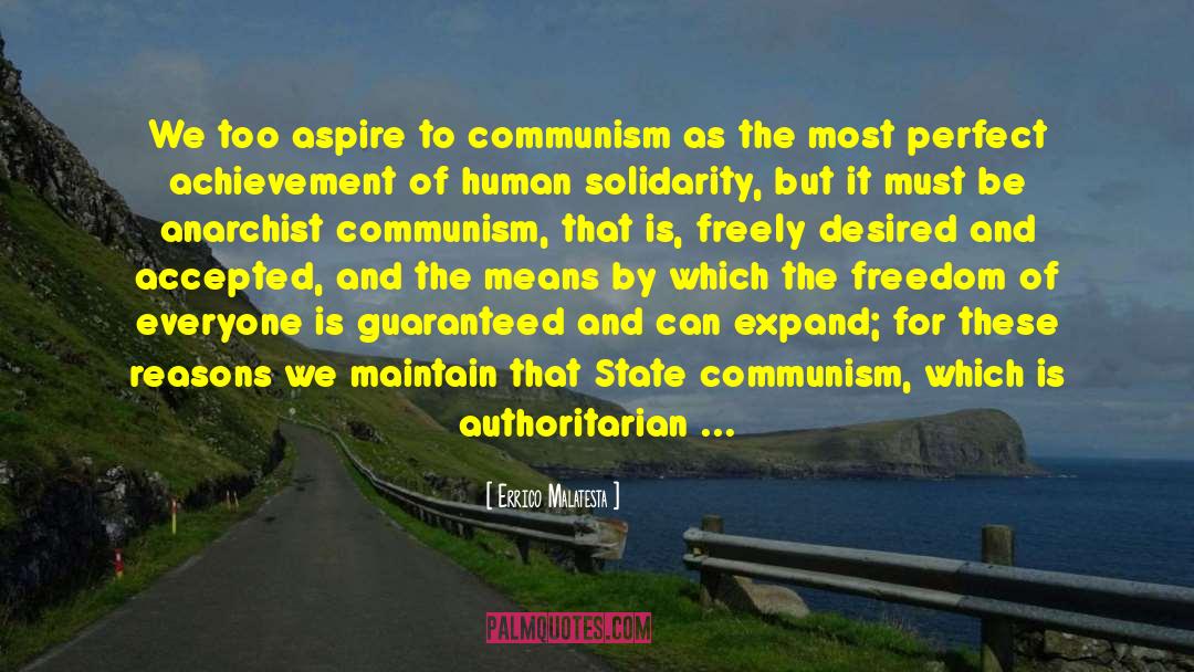Anarcho Communism quotes by Errico Malatesta