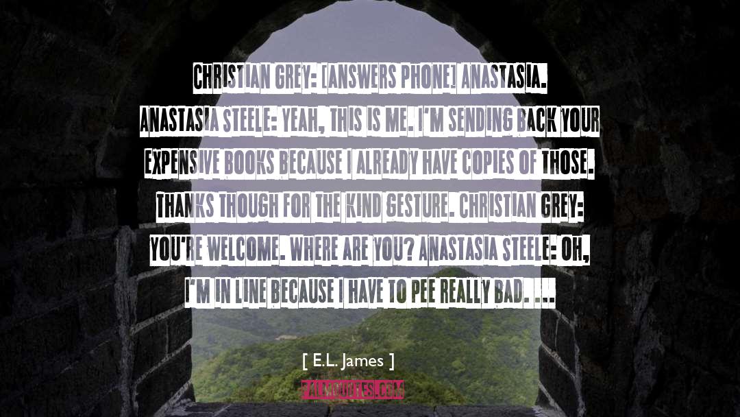 Anastasia Steele quotes by E.L. James