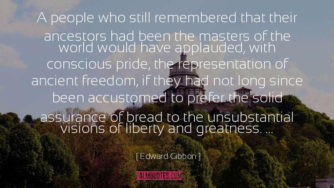 Ancestor quotes by Edward Gibbon