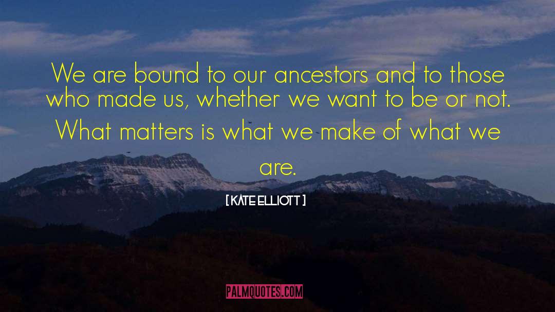 Ancestor S quotes by Kate Elliott