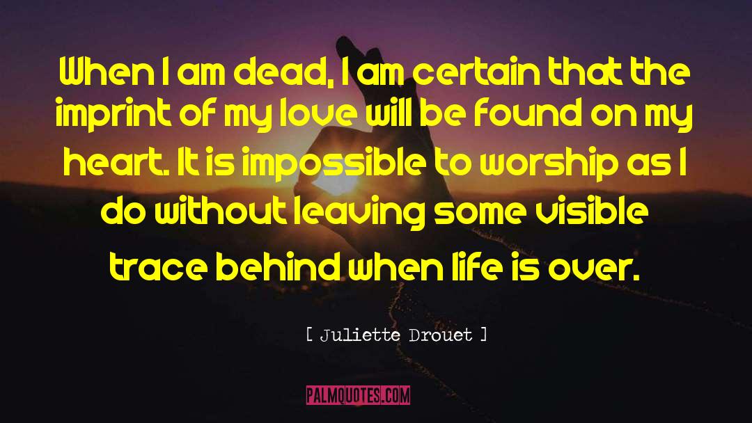 Ancestor Worship quotes by Juliette Drouet