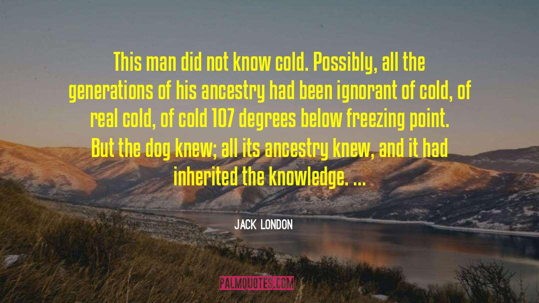 Ancestry quotes by Jack London