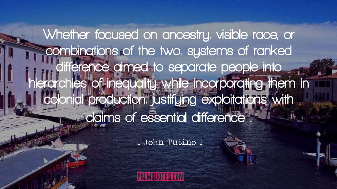 Ancestry quotes by John Tutino