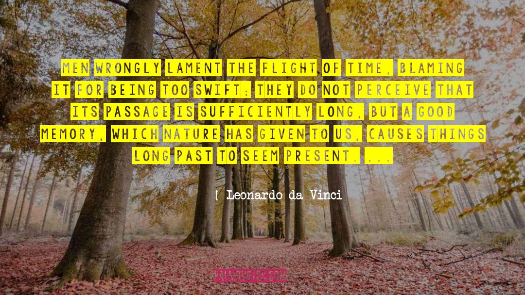 Anchoring Memories Of The Past quotes by Leonardo Da Vinci