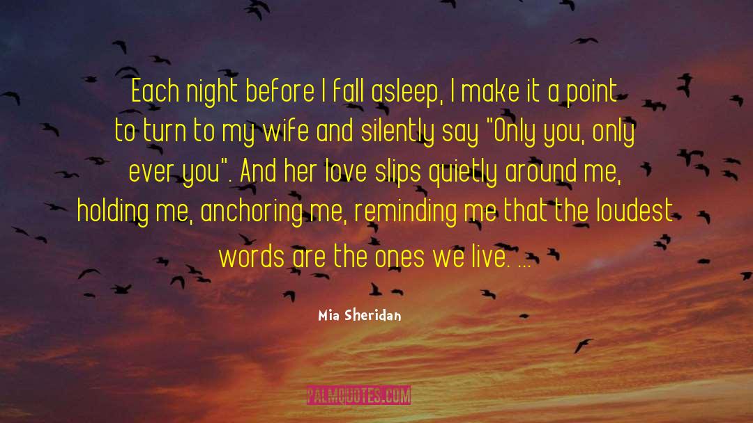 Anchoring quotes by Mia Sheridan