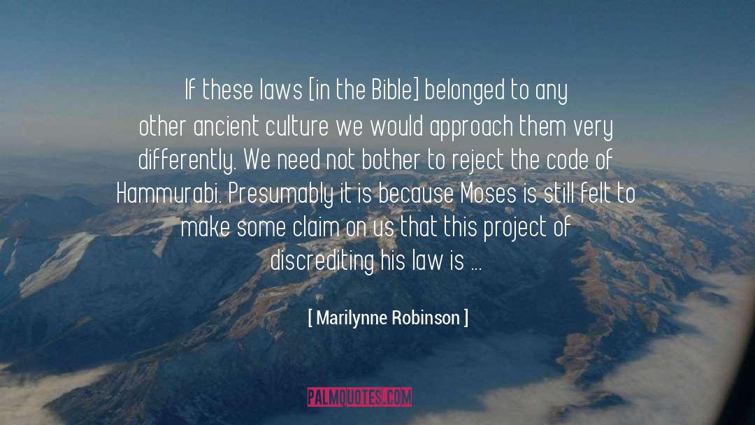 Ancient Culture quotes by Marilynne Robinson