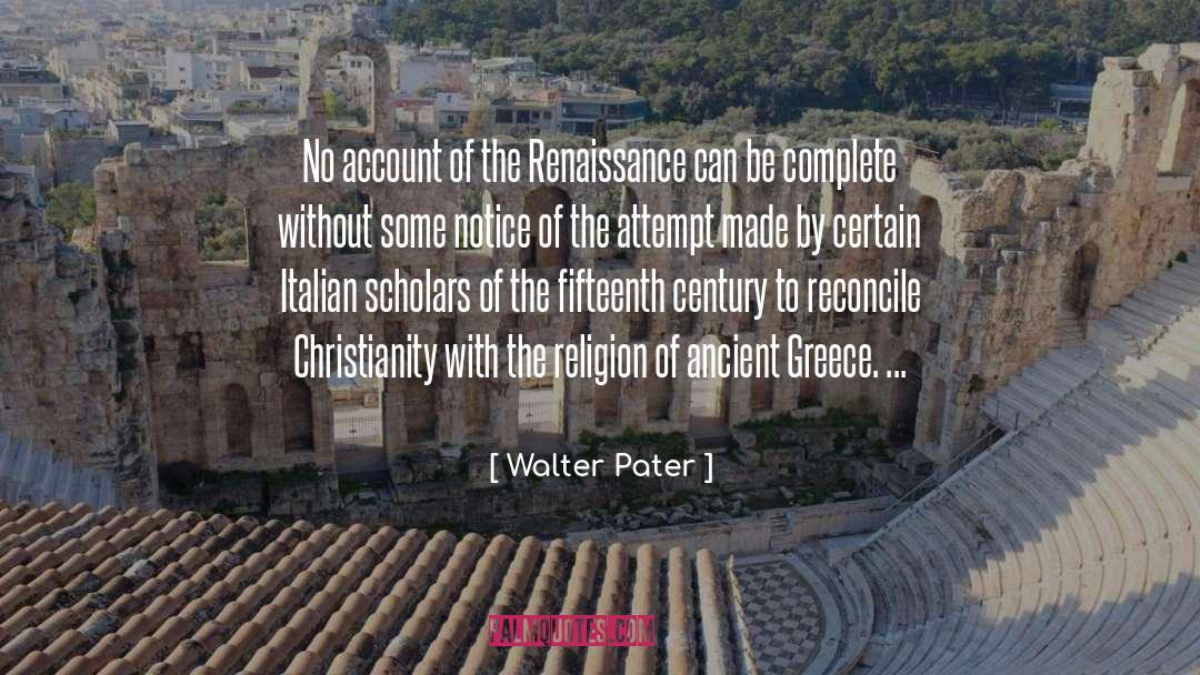 Ancient Greece quotes by Walter Pater