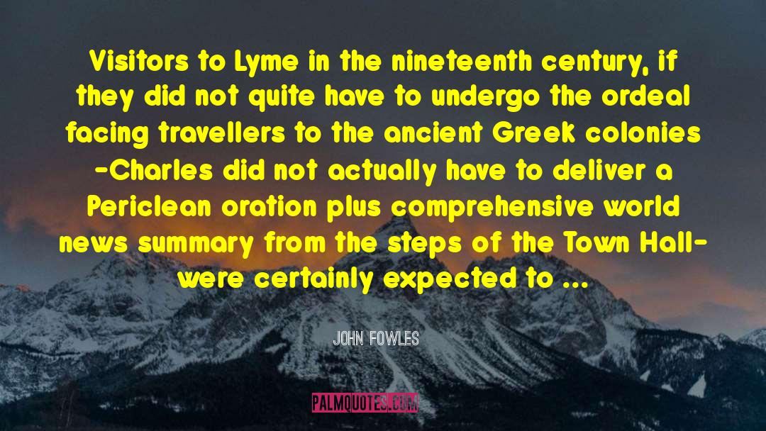 Ancient Greece quotes by John Fowles