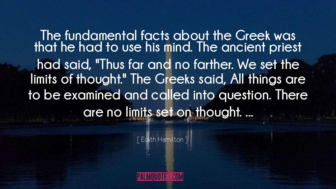 Ancient Greek Atheism quotes by Edith Hamilton