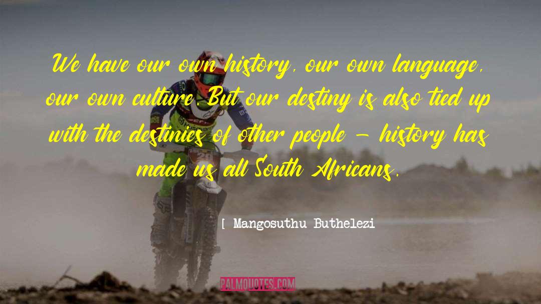 Ancient History quotes by Mangosuthu Buthelezi