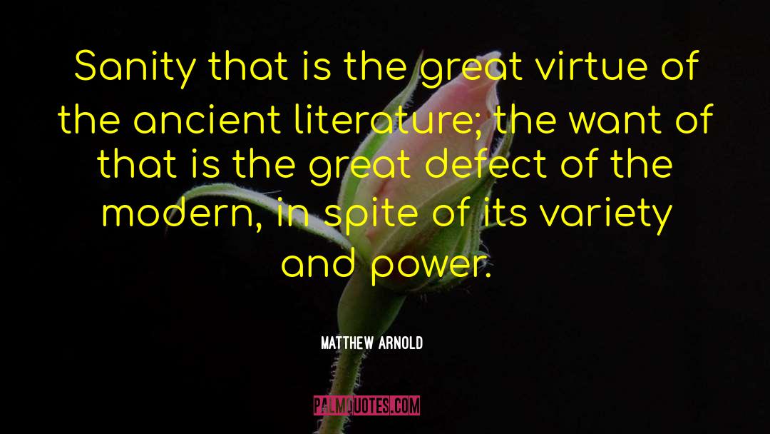 Ancient Literature quotes by Matthew Arnold