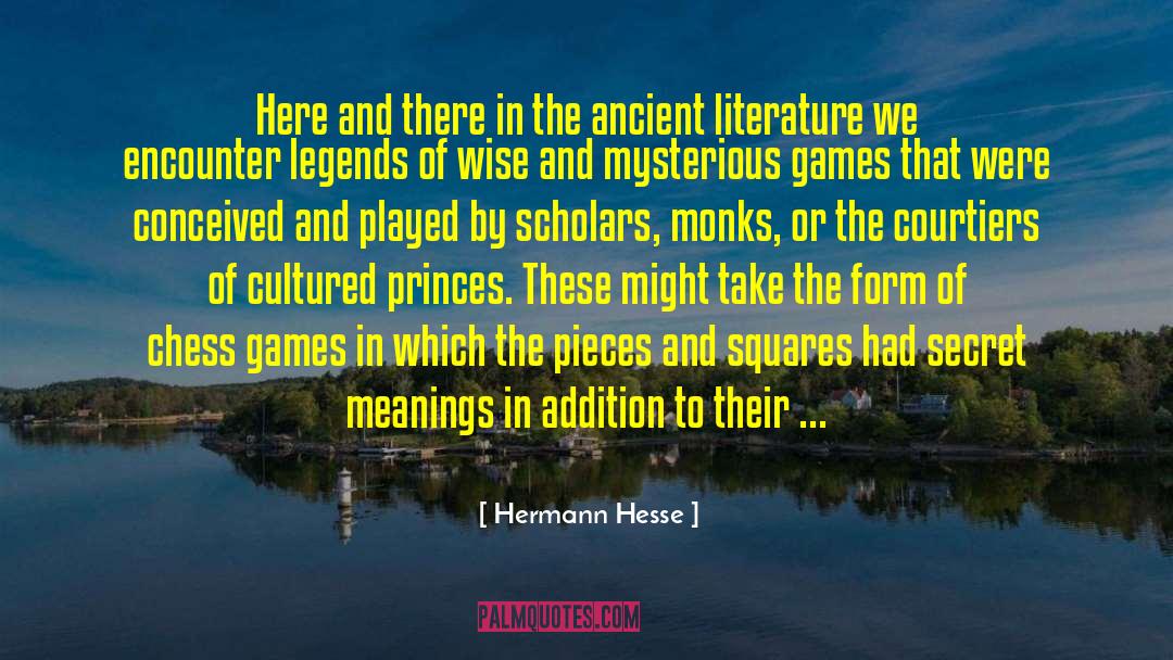 Ancient Literature quotes by Hermann Hesse