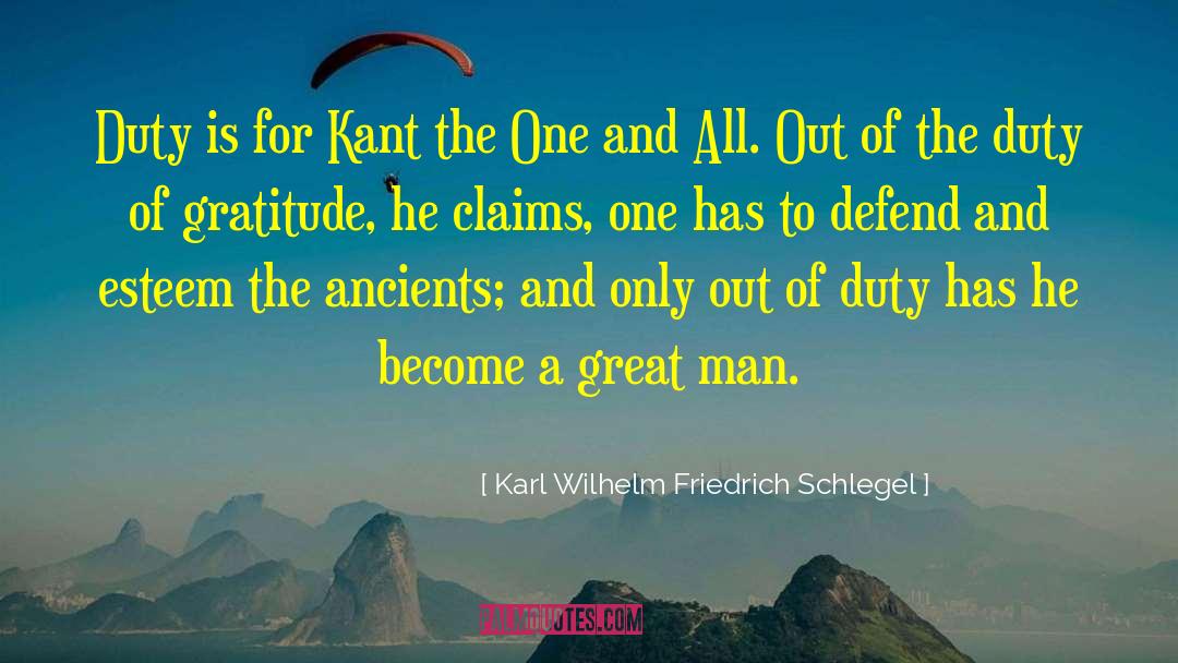 Ancients quotes by Karl Wilhelm Friedrich Schlegel