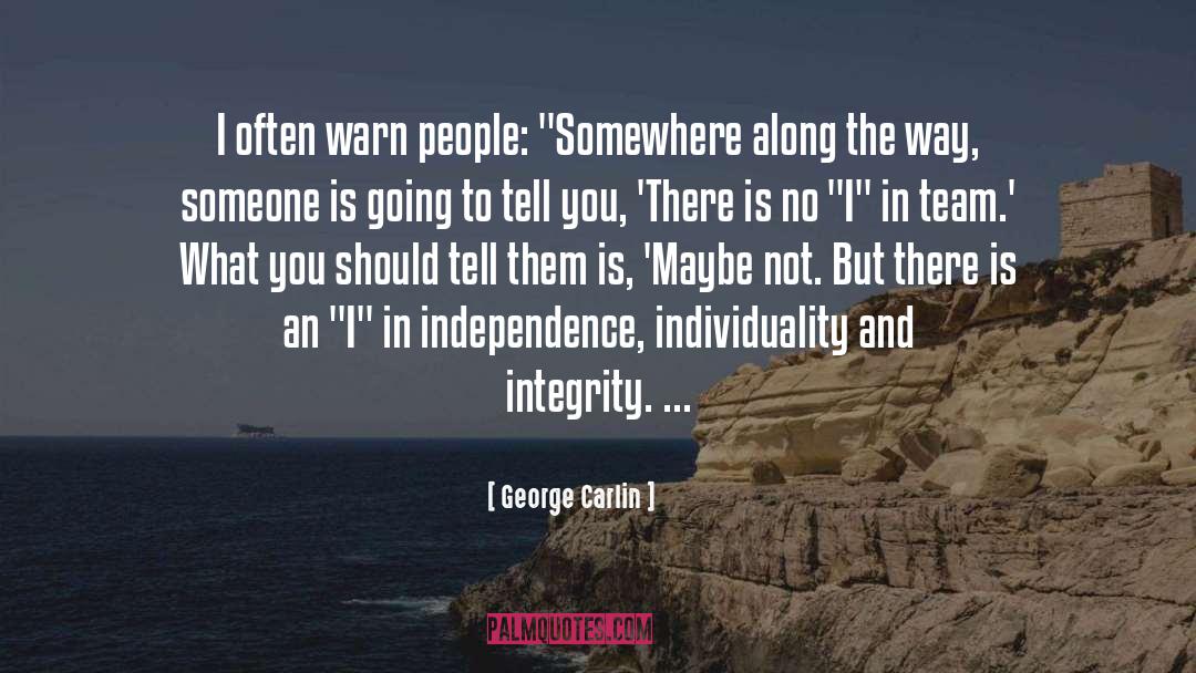 And C3 Baril quotes by George Carlin