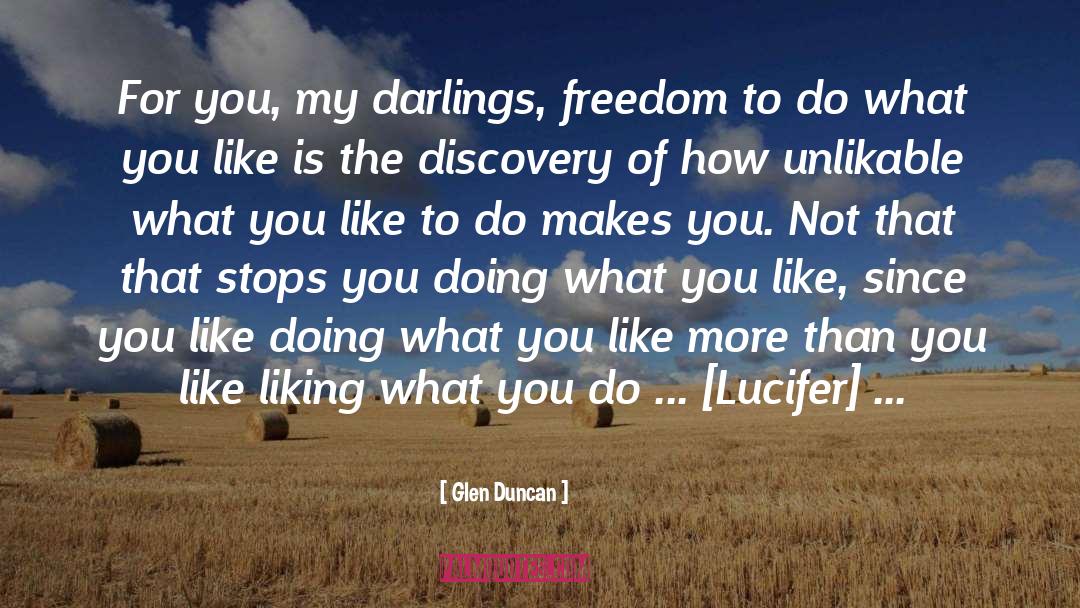 And Darling quotes by Glen Duncan