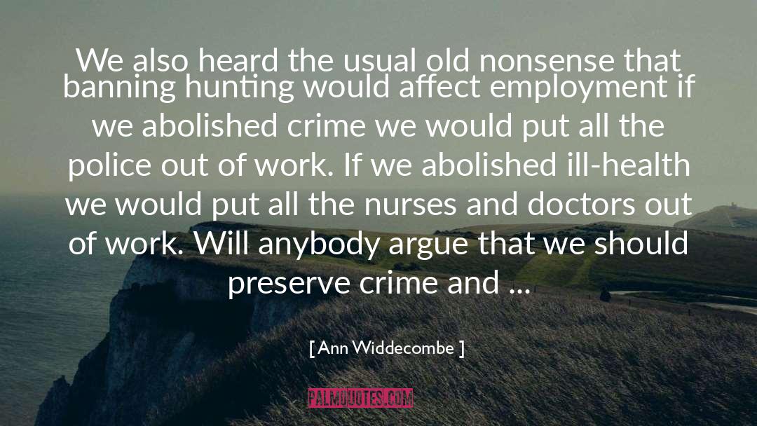 And Doctors quotes by Ann Widdecombe