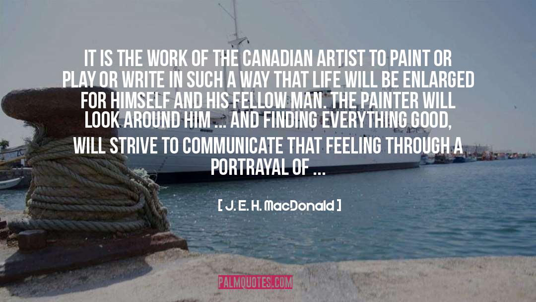 And His quotes by J. E. H. MacDonald