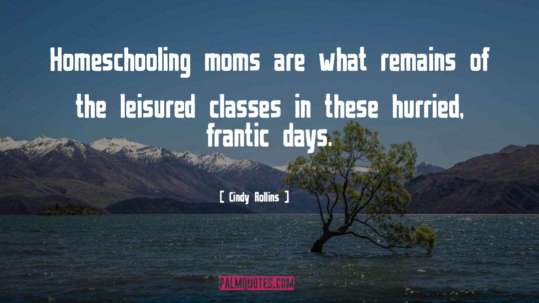 And Homeschooling quotes by Cindy Rollins