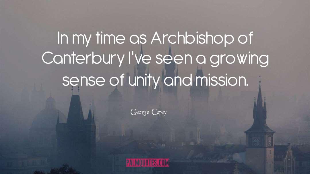 And Mission quotes by George Carey