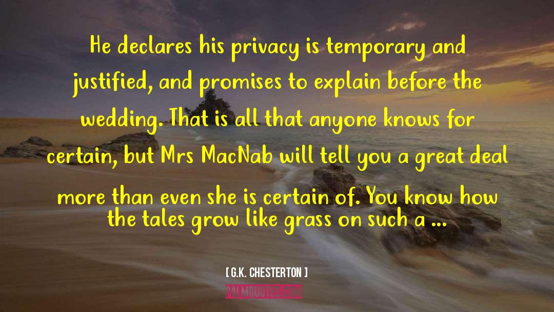 And Promises quotes by G.K. Chesterton