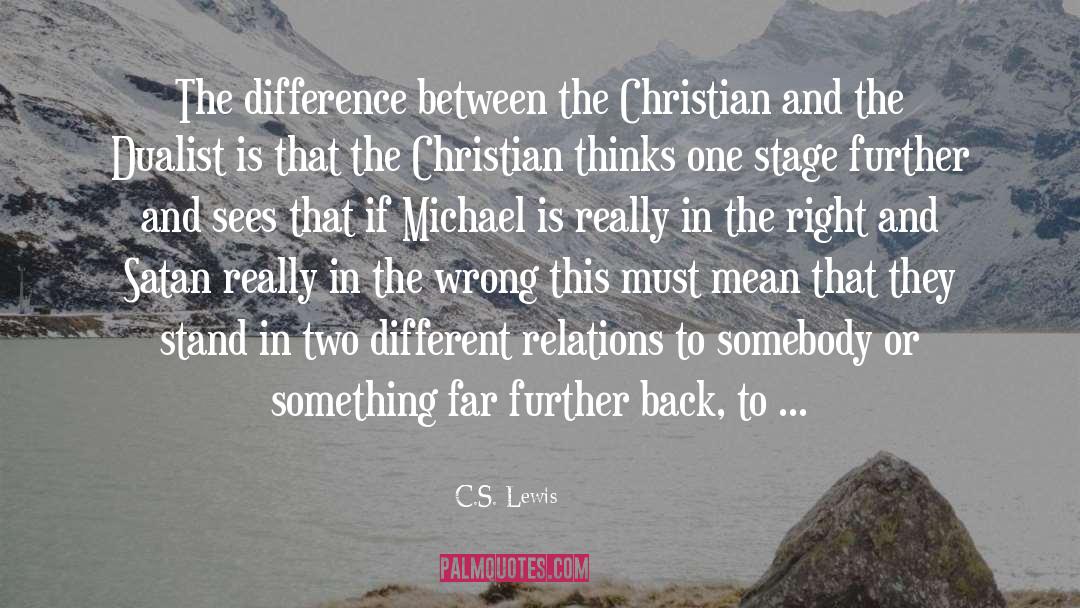 And Satan quotes by C.S. Lewis