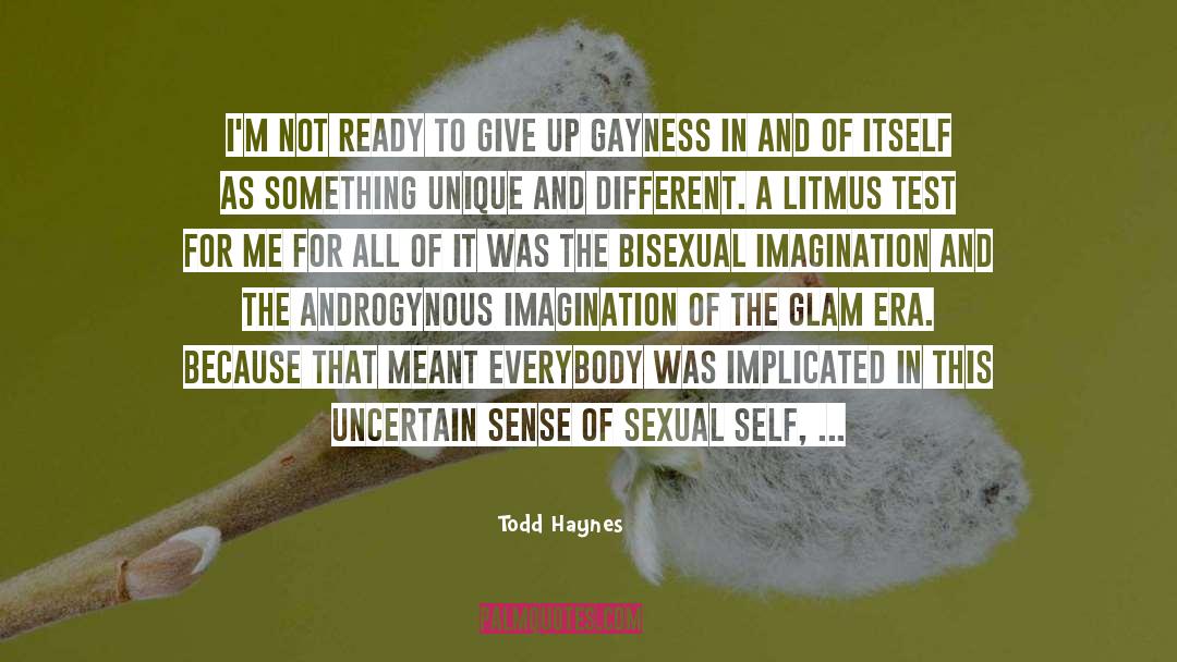 Androgynous quotes by Todd Haynes