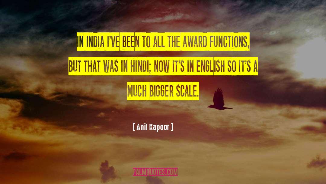 Anerkannt English quotes by Anil Kapoor