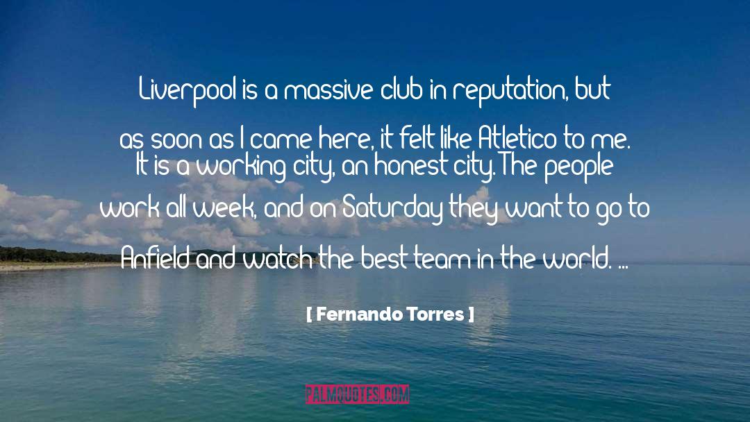 Anfield quotes by Fernando Torres