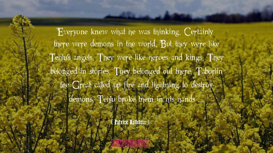 Angel And Demon Love quotes by Patrick Rothfuss