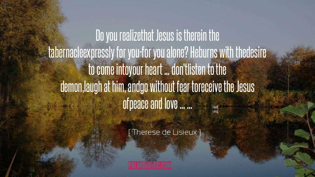 Angel And Demon Love quotes by Therese De Lisieux