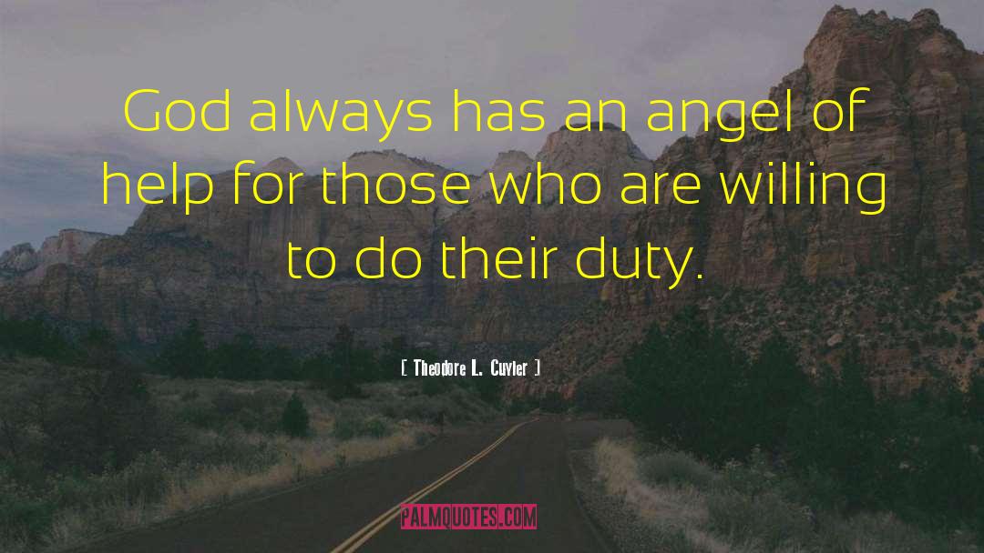 Angel Crawford quotes by Theodore L. Cuyler