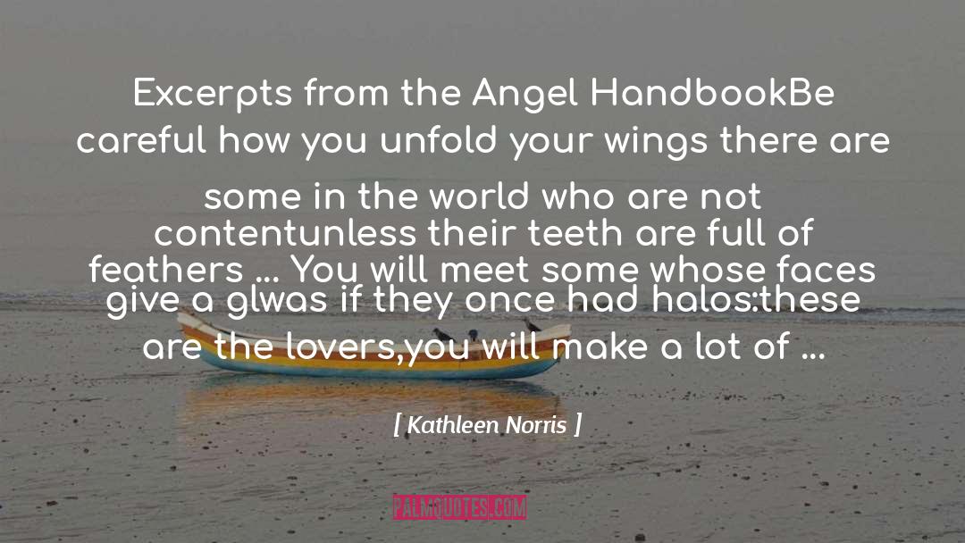 Angel Experiment quotes by Kathleen Norris