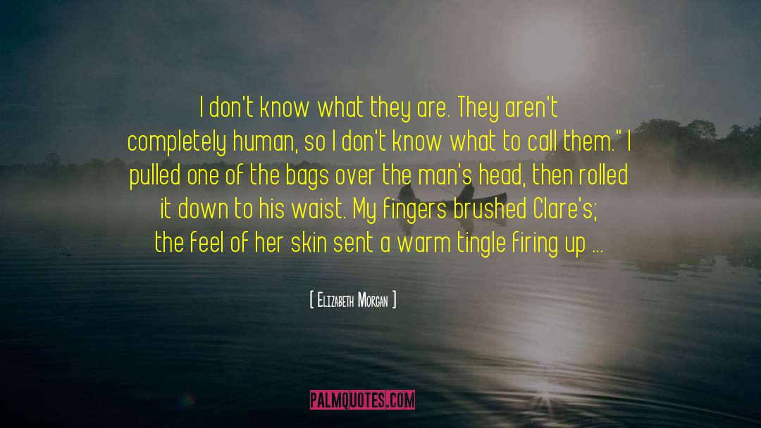 Angel Human Romance quotes by Elizabeth Morgan